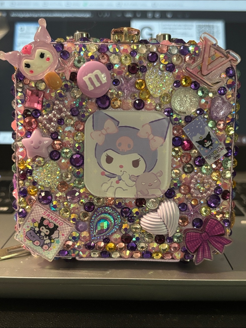 Kuromi x LV Bejeweled Crossbody Bag